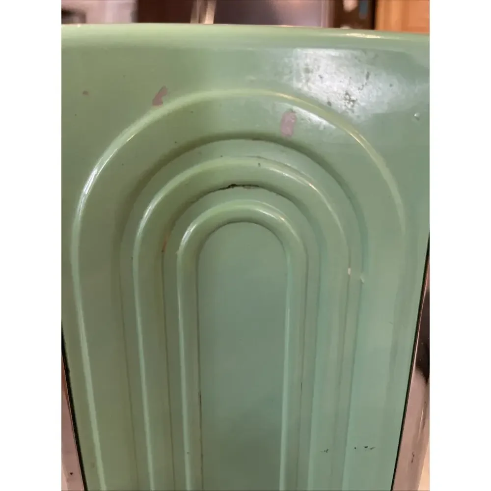 1996 Homer Laughlin Fiestaware Retro Napkin Dispenser Sea Mist Green Diner Style